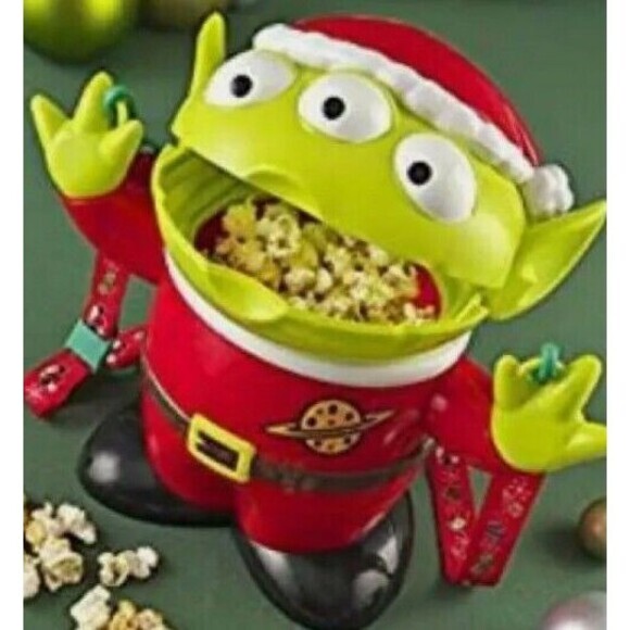 Disney Toy Story Alien Santa Popcorn Bucket with Strap Christmas‎ Holiday - Picture 2 of 7